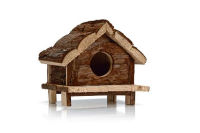Beeztees Nager Holzchalet Forest Häuschen für Nagetiere Braun 15 x 15 x 16.5 cm – Bild 1 von 2