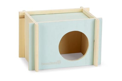 Beeztees Nagerhaus Bildup Häuschen aus Holz für Hamster und Mäuse Größe S – Bild 1 von 7