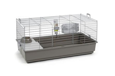 Beeztees Nagerheim Nero 2 Deluxe für Kaninchen, Hamster und Meerschweinchen grau 100x50x47 cm - 100 cm – Bild 1 von 4