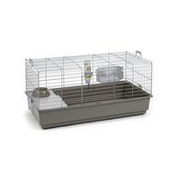 Produktbild von Beeztees Nagerheim Nero 2 Deluxe für Kaninchen, Hamster und Meerschweinchen grau 100x50x47 cm - 100 cm