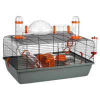 Produktbild von Beeztees Nagerkäfig Astro Hamsterheim aus Metall in Schwarz 58x38x29cm