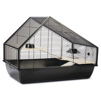 Produktbild von Beeztees Nagerkäfig Boas Schwarz aus Metall für Hamster und Nager 80x47x61cm
