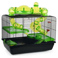 Produktbild von Beeztees Nagerkäfig Galaxy Hamsterheim Schwarz 58x38x43 cm aus Metall