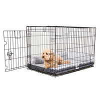 Produktbild von Beeztees Nano Chill Kuzzi Orthopädisches Käfigkissen mit Kühlplatte Grau 106 x 69 x 5 cm