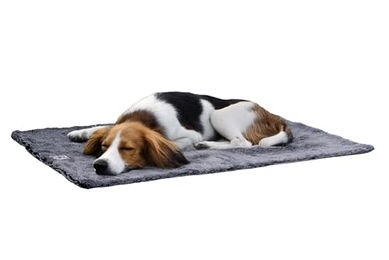 Beeztees Nano Plaid Chill Kuzzi Hundedecke aus Fleece Grau 76 x 102 cm – Bild 1 von 5