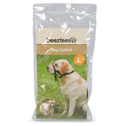 Produktbild von Beeztees Nasenband Dog Control Erziehungshalsband für Hunde aus Nylon Schwarz Größe L
