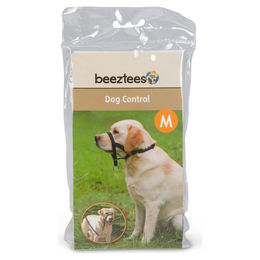 Produktbild von Beeztees Nasenband Dog Control Erziehungshalsband für Hunde aus Nylon Schwarz Größe M