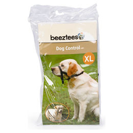 Produktbild von Beeztees Nasenband Dog Control Erziehungshalsband für Hunde aus Nylon Schwarz Größe XL