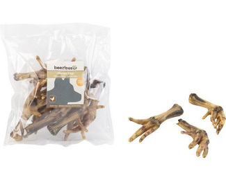 Produktbild von Beeztees Naturkauartikel Hühnerfüße für Hunde glutenfrei ohne Farb- und Aromastoffe 200 g - 200 g