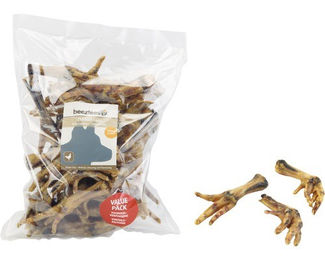 Beeztees Naturkauartikel Hühnerfüße für Hunde glutenfrei ohne Farb- und Aromastoffe 500 g - 500 g – Bild 1 von 5