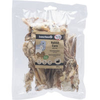 Produktbild von Beeztees Naturkauartikel Kaninchenohren mit Haar monoprotein und glutenfrei 200 g - 200 g