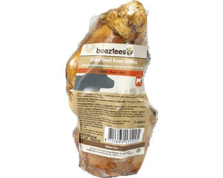 Beeztees Naturkauartikel Rinderknie getrocknet Monoprotein und glutenfrei für Hunde – Bild 1 von 4
