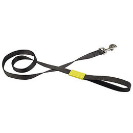Produktbild von Beeztees Nylon-Führleine Uni Dunkelgrau 120 x 2 cm - 120 cm