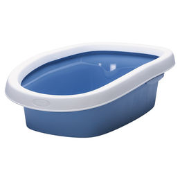 Produktbild von Beeztees Offene Schalentoilette für Kitten aus Kunststoff Weiß Blau