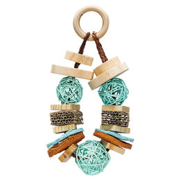 Beeztees Olaf Nagerspielzeug aus Holz und Rattan für Kaninchen und Nagetiere – Bild 1 von 4