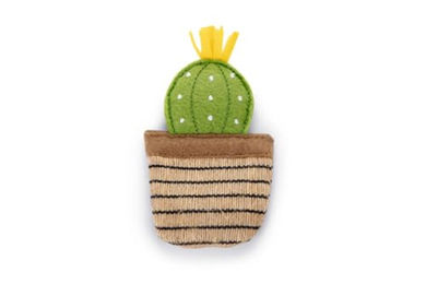 Produktbild von Beeztees Oria Kaktus Interaktives KatzenSpielzeug mit Catnip aus Plüsch 12x6 cm