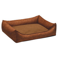 Produktbild von Beeztees Ortho Lua Hundebett mit Memory Foam in Cognac Braun 100 x 80 cm