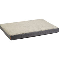 Produktbild von Beeztees Orthopädisches Hundekissen Zira mit Memory Foam Grau L 120 x 80 x 10 cm - 2 kg