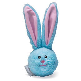 Produktbild von Beeztees Oster Flatinos Hase Flip blau Hundespielzeug aus Plüsch mit Squeaker
