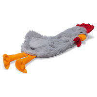 Produktbild von Beeztees Oster Flatinos Huhn Jip Plüschspielzeug für Hunde Grau 40x21cm ohne Füllung