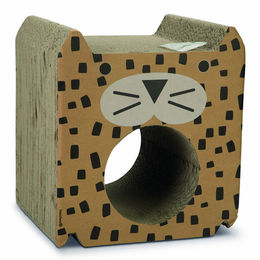 Produktbild von Beeztees Pantira Kartonkratzspielzeug aus Pappe für Katzen in Braun