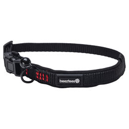 Beeztees Parinca Katzenhalsband aus Nylon in Schwarz mit Glöckchen 25-30cm – Bild 1 von 7