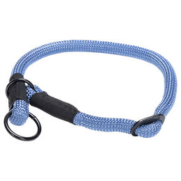 Produktbild von Beeztees Parinca Premium Hundehalsband aus Nylon in Blau 50 cm - 50 cm