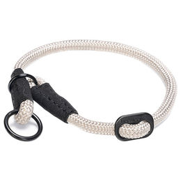 Produktbild von Beeztees Parinca Premium Hundehalsband aus Nylon in Grau 45 cm - 45 cm