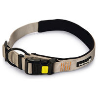 Produktbild von Beeztees Parinca Premium Hundehalsband aus Nylon in Grau wasserabweisend