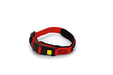 Beeztees Parinca Premium Hundehalsband aus Nylon in Rot mit Zugentlastung und wasserabweisender Eigenschaft – Bild 1 von 3