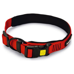 Beeztees Parinca Premium Hundehalsband aus Nylon in Rot mit Zugfunktion und wasserfester Eigenschaft – Bild 1 von 5