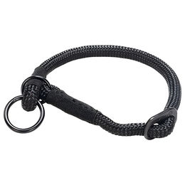 Produktbild von Beeztees Parinca Premium Hundehalsband aus Nylon in Schwarz 40 cm - 40 cm