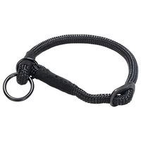 Produktbild von Beeztees Parinca Premium Hundehalsband aus Nylon in Schwarz 40 cm - 40 cm