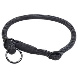 Produktbild von Beeztees Parinca Premium Hundehalsband aus Nylon in Schwarz 55 cm - 55 cm