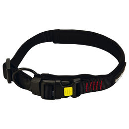 Beeztees Parinca Premium Hundehalsband aus Nylon schwarz waterproof 45-50 cm – Bild 1 von 7