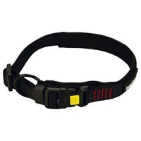 Produktbild von Beeztees Parinca Premium Hundehalsband aus Nylon schwarz waterproof 45-50 cm