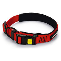 Produktbild von Beeztees Parinca Premium Hundehalsband aus Nylon wasserdicht rot 40-45 cm
