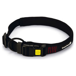 Beeztees Parinca Premium Hundehalsband aus Nylon wasserfest schwarz 55-60 cm x 3 cm – Bild 1 von 5
