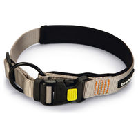 Produktbild von Beeztees Parinca Premium Hundehalsband aus wasserabweisendem Nylon in Grau 55-60 cm