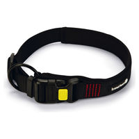 Produktbild von Beeztees Parinca Premium Hundehalsband aus wasserabweisendem Nylon in Schwarz 60-65 cm