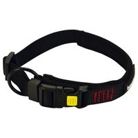 Produktbild von Beeztees Parinca Premium Hundehalsband aus wasserfestem Nylon in Schwarz