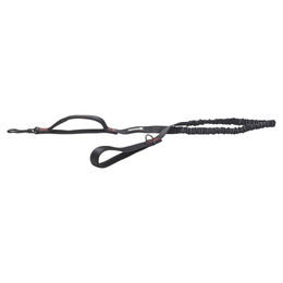 Produktbild von Beeztees Parinca Premium Hundeleine aus Nylon elastisch schwarz 120 cm 20 mm