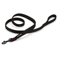 Produktbild von Beeztees Parinca Premium Hundeleine aus Nylon wasserabweisend schwarz 180 cm x 25 mm - 180 cm