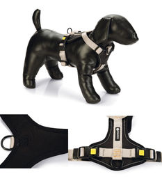 Beeztees Parinca Premium Y-Geschirr für Hunde aus Nylon Grau 73-94 cm x 30 mm – Bild 1 von 13