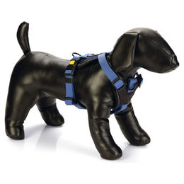 Beeztees Parinca Y-Geschirr für Hunde aus Nylon in Blau Größe 38 – Bild 1 von 2