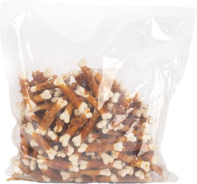 Beeztees Party Bones Hundesnack Kauknochen mit Rind Huhn und Ente glutenfrei 168 Stück – Bild 1 von 4