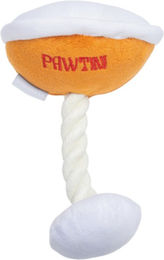 Beeztees Pawtini Hundespielzeug aus Plüsch in Orange/Weiß – Bild 1 von 2