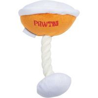 Produktbild von Beeztees Pawtini Hundespielzeug aus Plüsch in Orange/Weiß