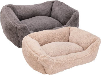 Beeztees Plüsch Katzenbett Kadi Grau – Bild 1 von 11