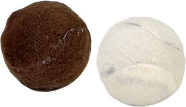 Beeztees Plüsch Tennisball für Hunde in Beige und Braun – Bild 1 von 2